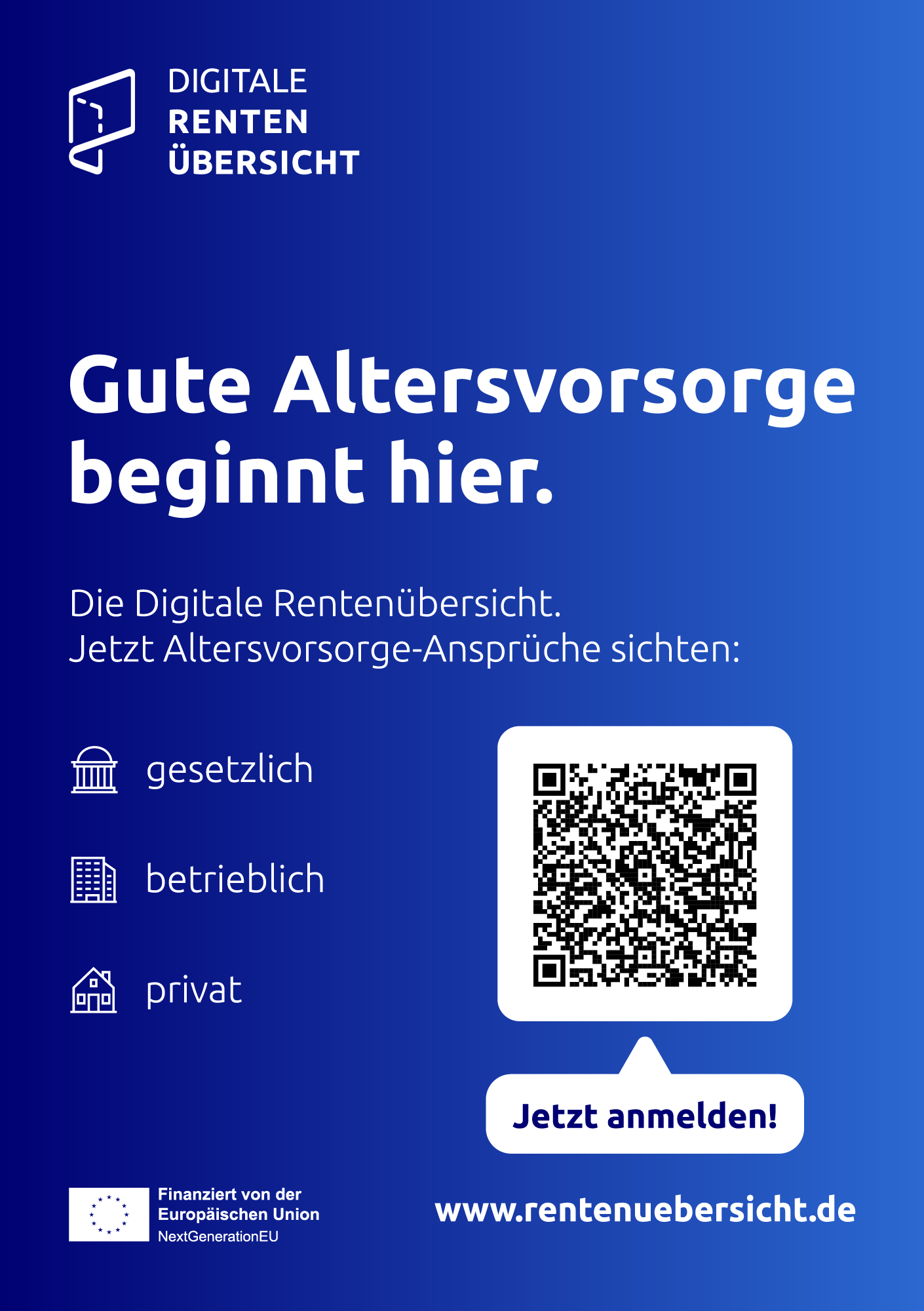 Gute Altersvorsorge beginnt hier